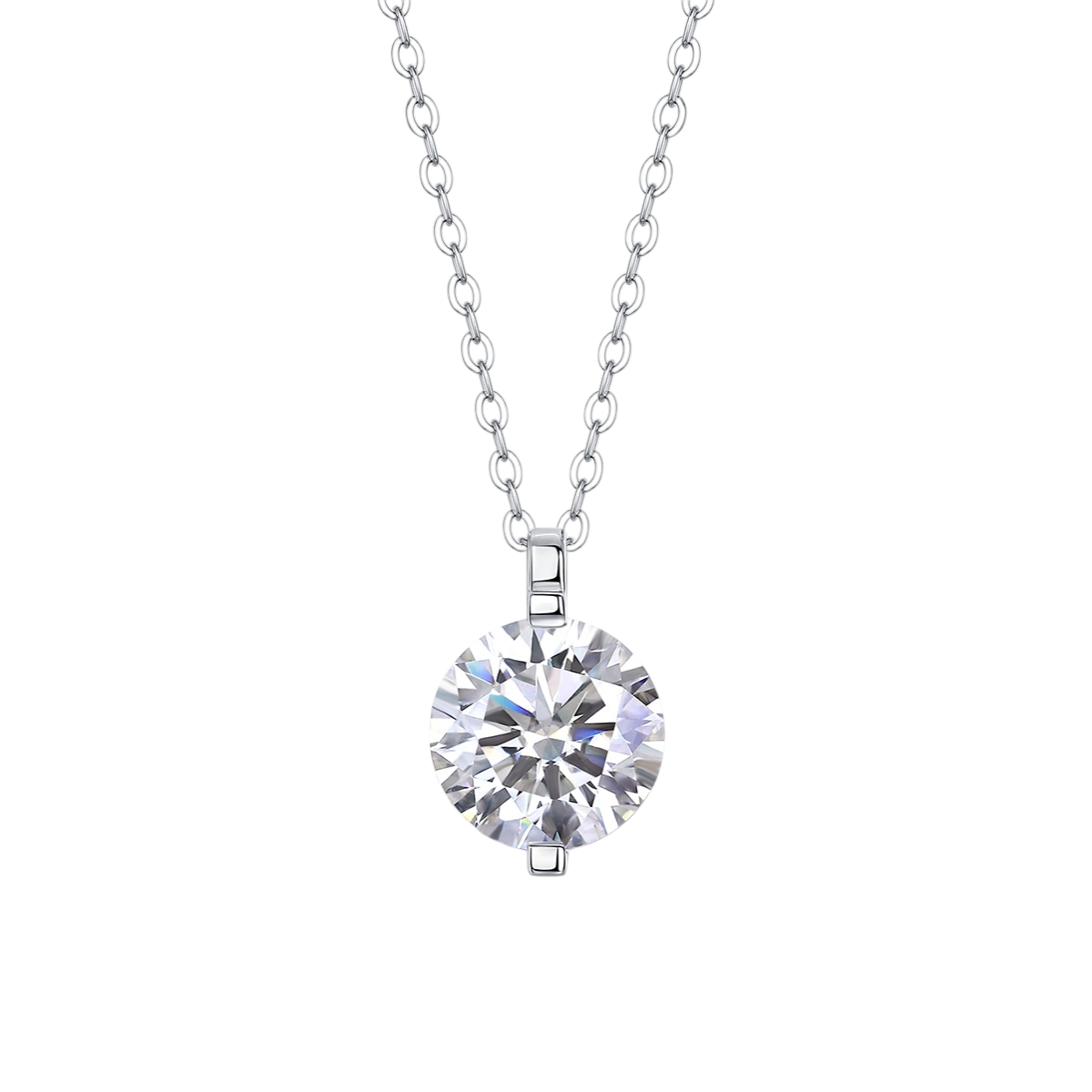 Hayesaura | Old Money 18K Plated Classic Solitaire Moissanite | Quiet Luxury Multi-Size Pendant