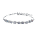 Hayesaura | Office Siren 18K Plated D-Color Eternity Moissanite Bangle | Clean Fit Daily Commute Bracelet