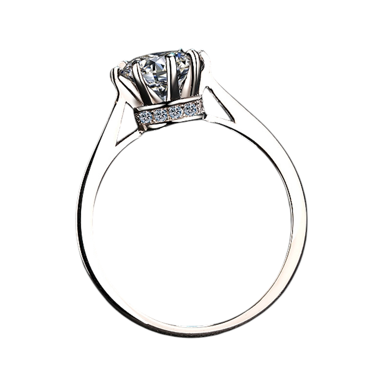 Hayesaura | Eight-Prong Tongling Royal Moissanite Wedding Ring