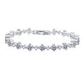 Hayesaura | Regal Heritage Beveled Emerald-Cut Blue Sapphire Bracelet | Geometric Art Deco Statement