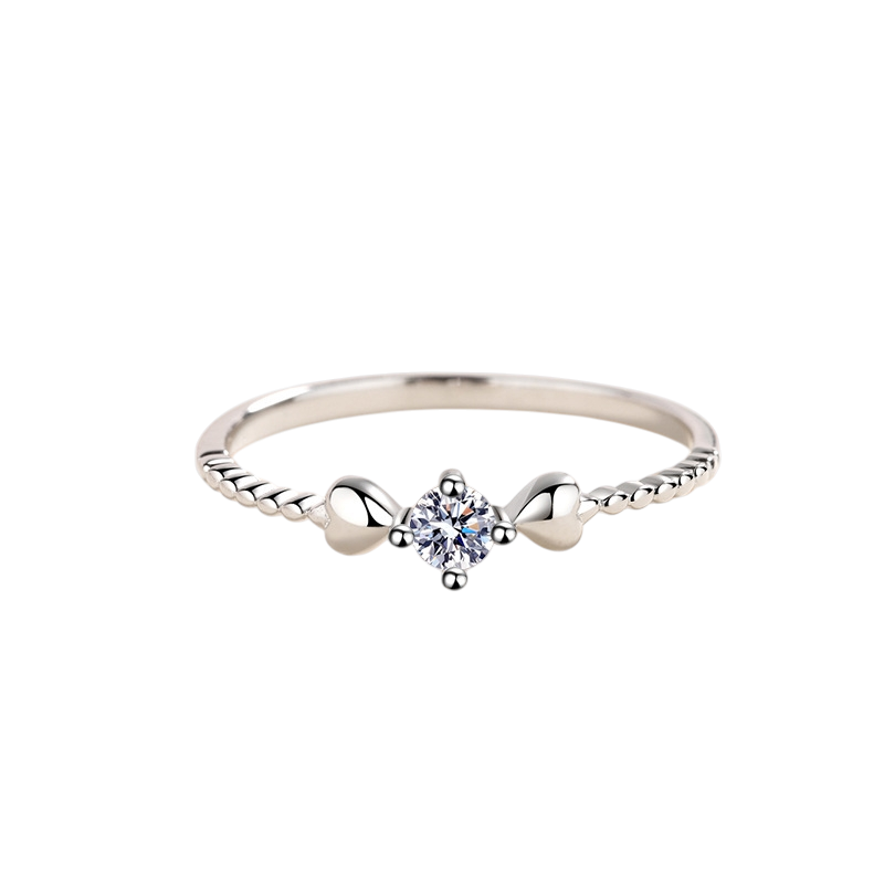 Hayesaura | You Are in My Heart Four-Prong Moissanite Ring