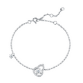 Hayesaura | Heritage 18K Plated Gourd & Heart Moissanite Bracelet | Modern Minimalist Daily Statement