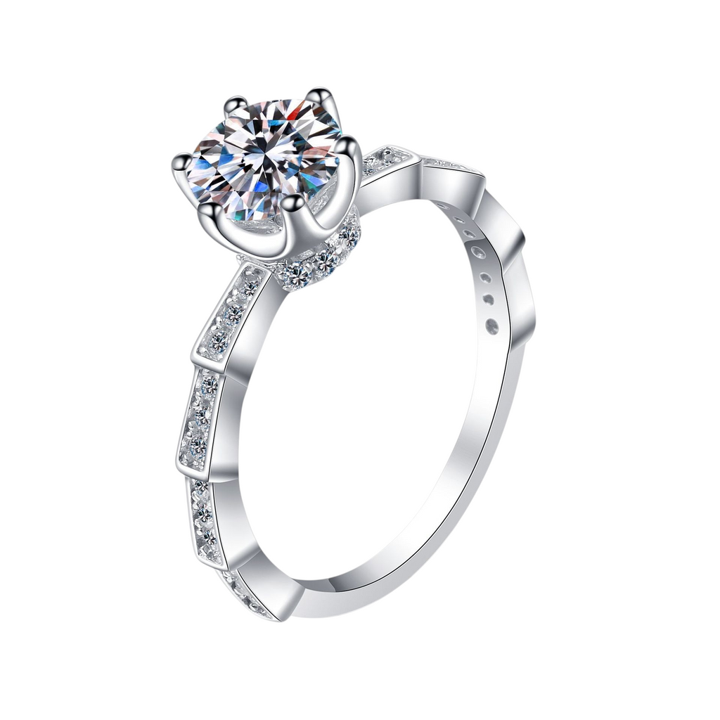 Hayesaura | Acubi Style 18K Plated Snake Bone Moissanite | Vintage Grunge Statement Ring