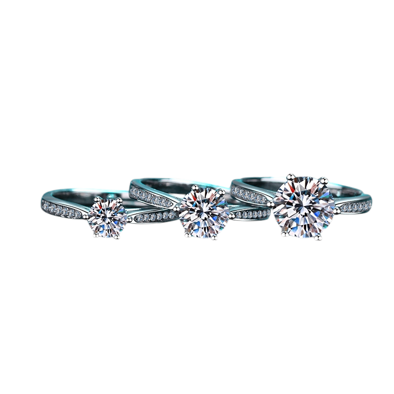 Hayesaura | Quiet Luxury Six-Prong Minimalist Moissanite Solitaire Ring