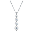 Hayesaura | Minimalist Architecture 18K Plated Horizontal Bar Moissanite | Office Siren Daily Necklace