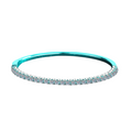 Hayesaura | Clean Fit 18K Plated Minimalist Moissanite | Office Siren Daily Commute Bracelet