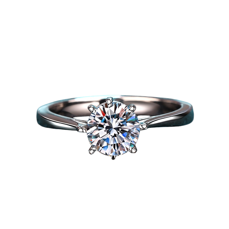 Hayesaura | Eight-Prong Tongling Royal Moissanite Wedding Ring