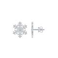 Hayesaura | Parisian Chic Snowflake Halo Moissanite Drops | Winter Glamour High-Society Studs