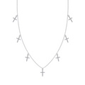 Hayesaura | Dark Academia 18K Plated Cross Moissanite | High-Cold Statement Pendant