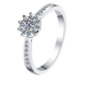Hayesaura | Minimalist Proposal Genuine Leather-Smooth Moissanite Ring