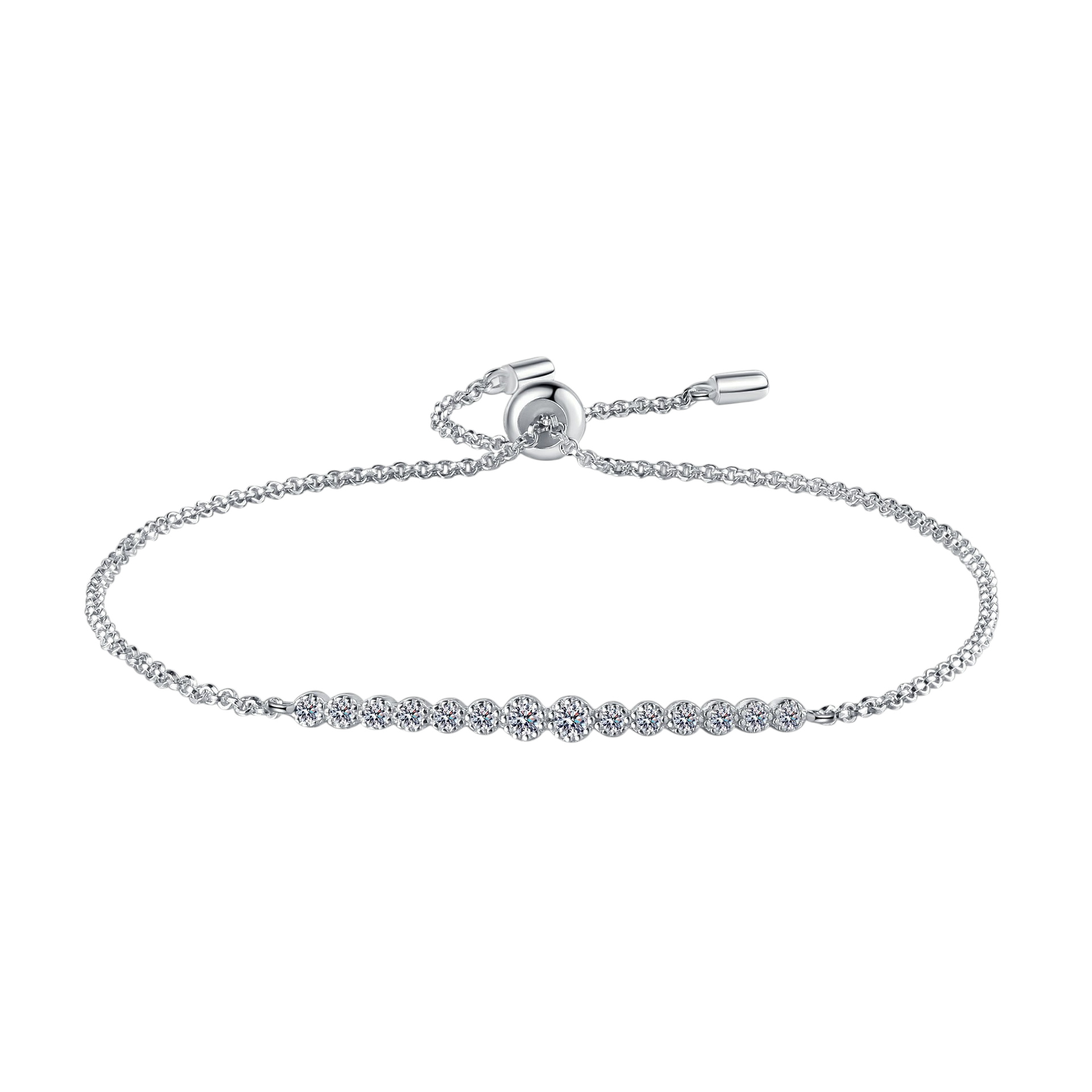 Hayesaura | Golden Hour Champagne Plated Liquid Band Moissanite Bracelet | Muted Quiet Luxury Bangle