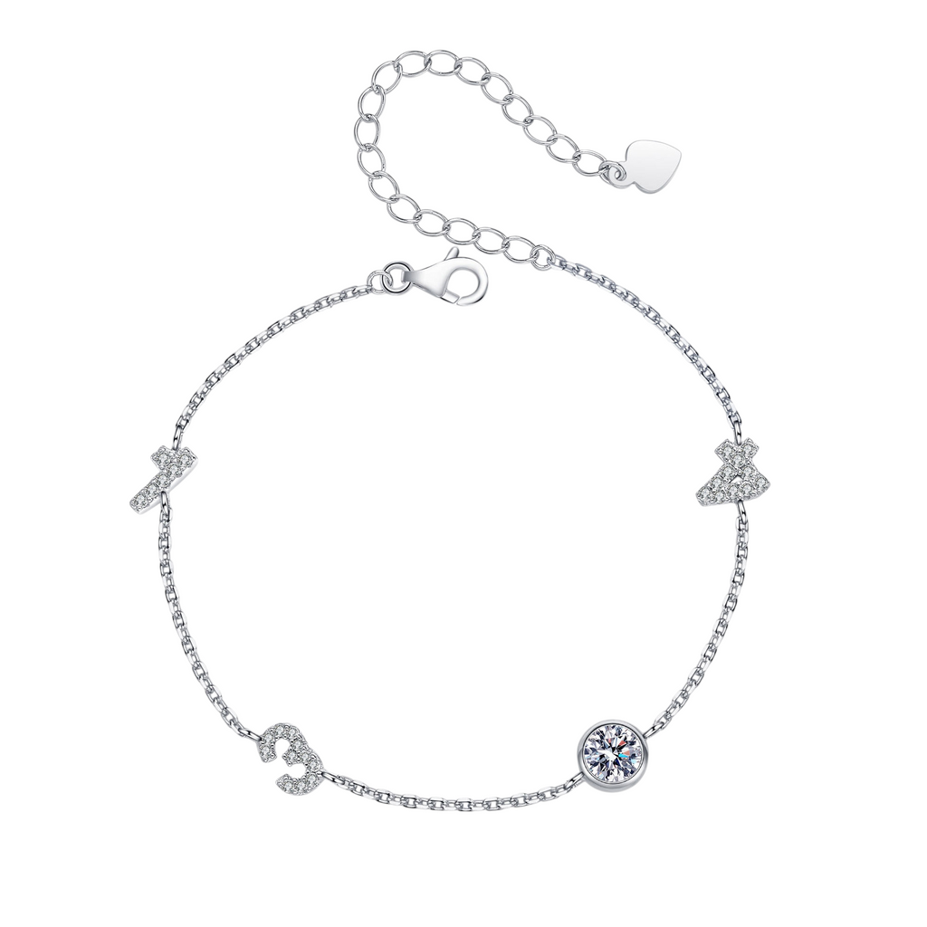 Hayesaura | Coquette Romance 18K Plated Bowknot Moissanite | Delicate Adjustable Bracelet