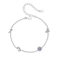 Hayesaura | Coquette Romance 18K Plated Bowknot Moissanite | Delicate Adjustable Bracelet