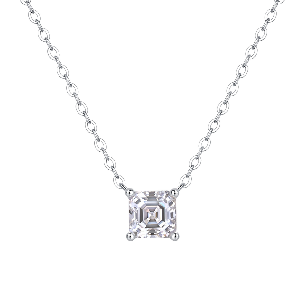 Hayesaura | High-Society 18K Plated Princess Cut Tassel Moissanite | Gala Night Statement Necklace