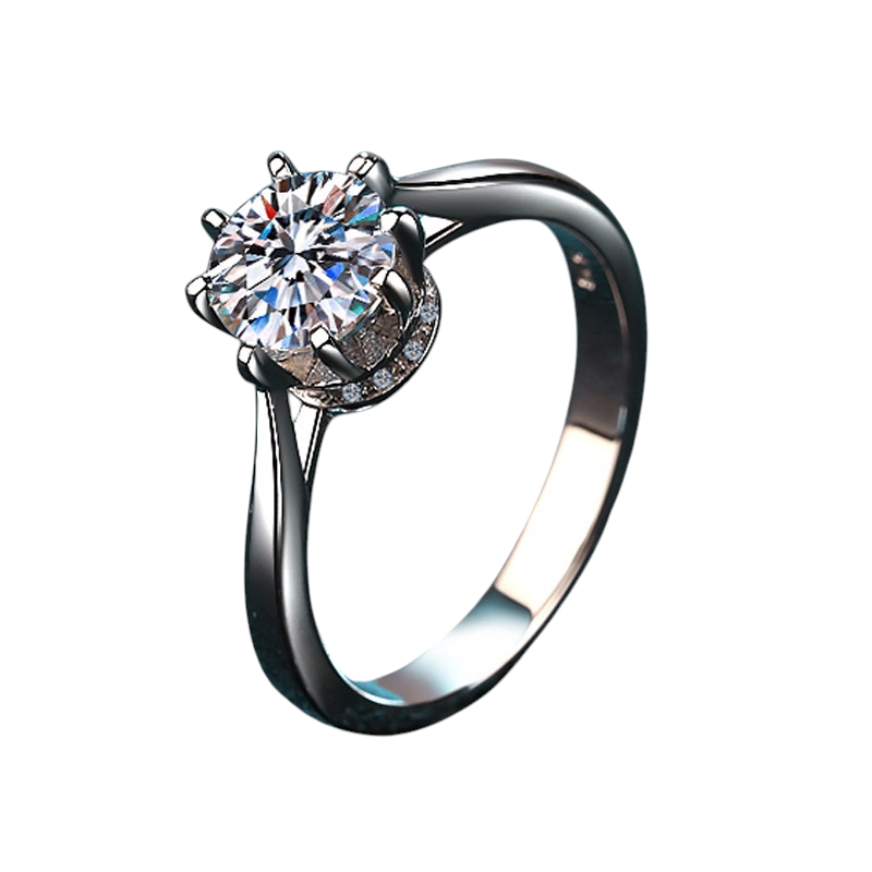 Hayesaura | Eight-Prong Tongling Royal Moissanite Wedding Ring