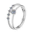 Hayesaura | New Eight-Prong Minimalist Moissanite Promise Band