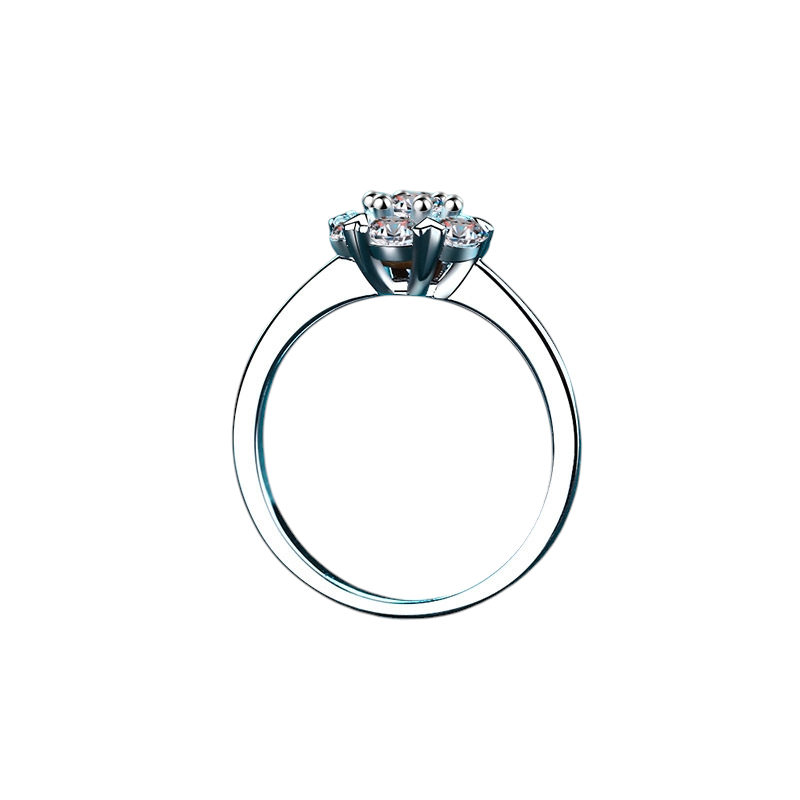 Hayesaura | Coquette Romance 18K Plated Six-Prong Heart Moissanite Ring | Quiet Luxury Bridal Engagement Ring