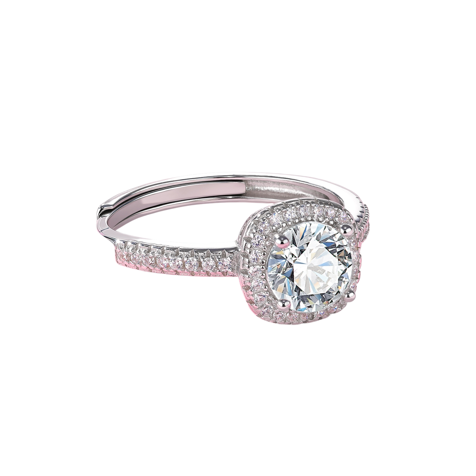 Hayesaura | Office Siren Full-Set Pave Moissanite Stacking Band | High-Cold Minimalist Essential