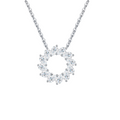 Hayesaura | Acubi Style 18K Plated Marquise Circle Moissanite | Cyber Y2K Minimalist Pendant