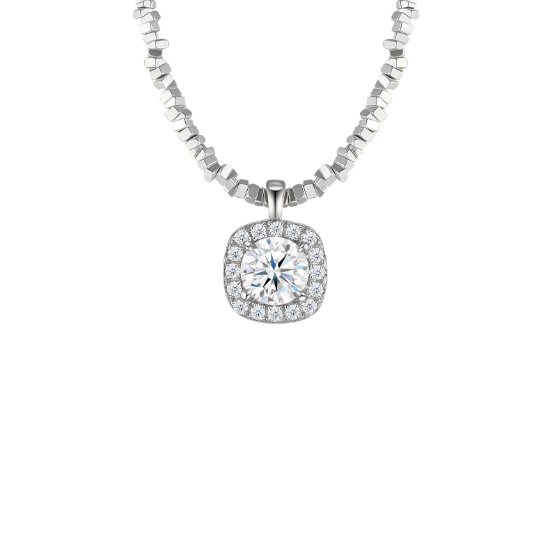 Hayesaura | Timeless Classic 18K Plated Four-Prong Moissanite | Quiet Luxury Proposal Pendant