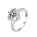 Hayesaura | Starry Wish 18K Plated Moissanite Solitaire | Romantic Date Bridal Proposal Ring
