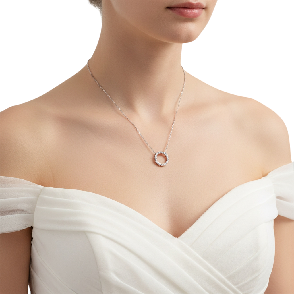 Hayesaura | Clean Fit 18K Plated Minimalist Pendant | High-Cold Daily Commute Clavicle Chain