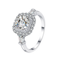 Hayesaura | Beveled Asscher Cut Luxury Moissanite Statement Ring