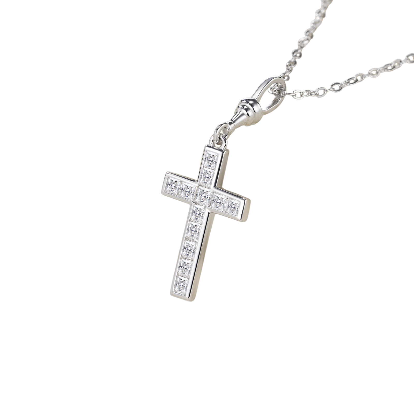 Hayesaura | Acubi Style 18K Plated Niche Cross Moissanite | Rebellious Street Couture Chain