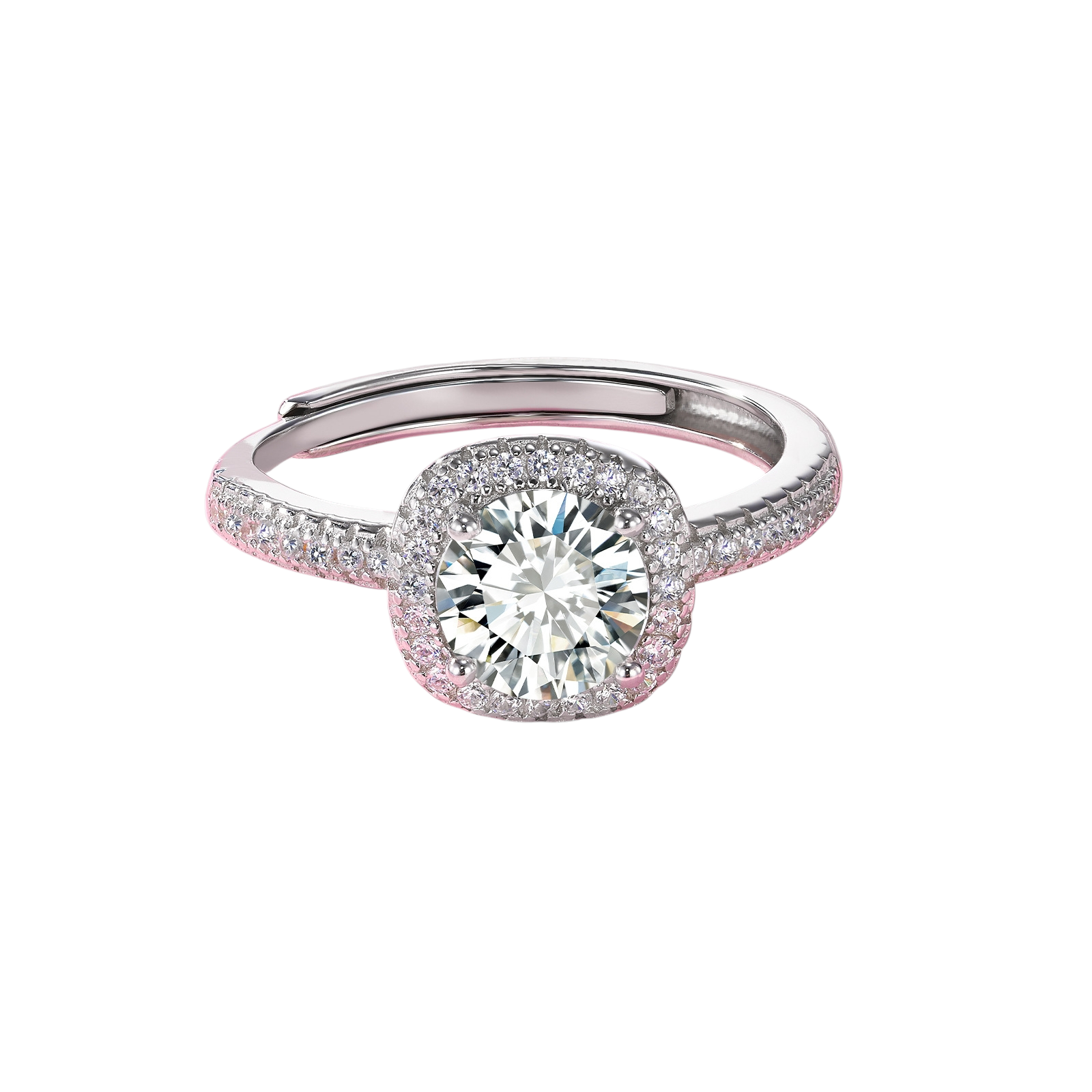Hayesaura | Office Siren Full-Set Pave Moissanite Stacking Band | High-Cold Minimalist Essential