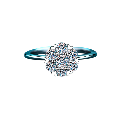 Hayesaura | Coquette Romance 18K Plated Six-Prong Heart Moissanite Ring | Quiet Luxury Bridal Engagement Ring