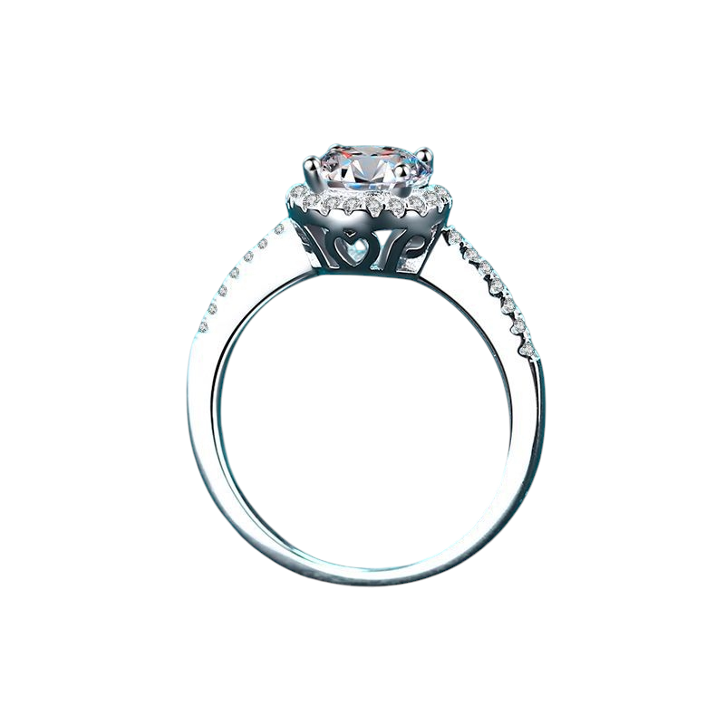 Hayesaura | Low-Key Bezel-Set Micro-Pave Moissanite Euro Band