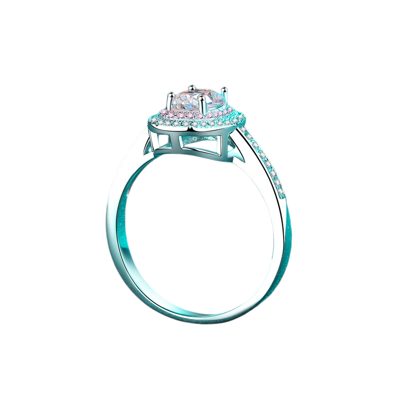 Hayesaura | Rose Gold Pigeon Egg Oval Cut Moissanite Solitaire Ring