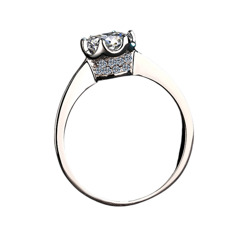 Hayesaura | Classic Heritage 18K Plated Six-Prong Moissanite | Quiet Luxury Proposal Ring