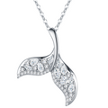 Hayesaura | Oceanic Fairycore 18K Plated Mermaid Tail Moissanite | Ethereal Romantic Clavicle Chain
