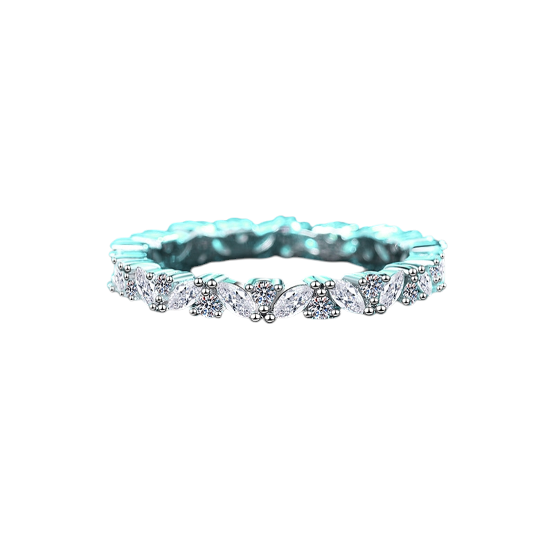 Hayesaura | French Ins-Style Starry Sky Statement Moissanite Band