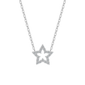 Hayesaura | Cyber Y2K 18K Plated Pentagram Star Moissanite | Rebellious Street Couture Chain